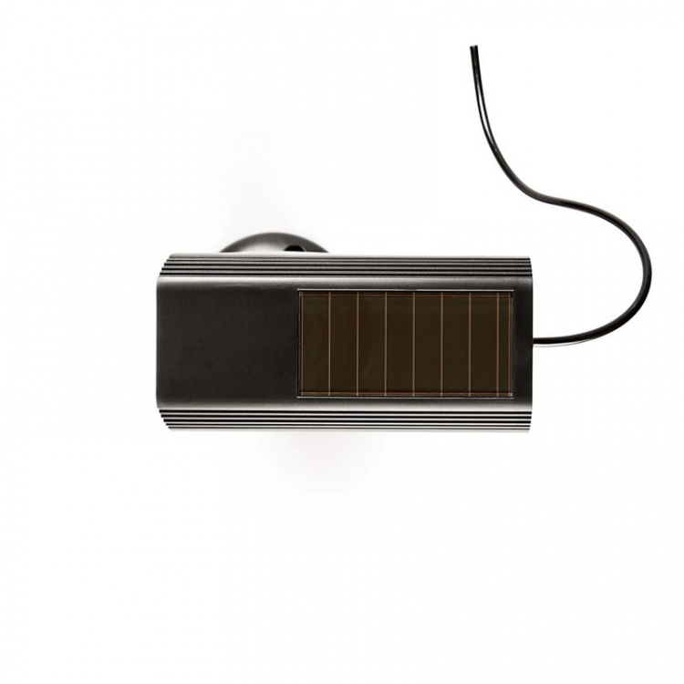 Nedis Dummy Security Camera | Bullet | IP44 | Battery Powered / Solar Powered | Outdoor | Including wall mount | Black Nedis Dummy Security Camera | Bullet | IP44 | Battery Powered / Solar Powered | Outdoor | Including wall mount | Black