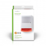 Nedis Dummy Security Siren | IP44 | Battery Powered | Outdoor | Orange / White Nedis Dummy Security Siren | IP44 | Battery Powered | Outdoor | Orange / White