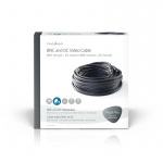 Nedis CCTV Security Cable | BNC / DC | 10.0 m | Round | PVC | Black | Gift Box Nedis CCTV Security Cable | BNC / DC | 10.0 m | Round | PVC | Black | Gift Box