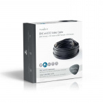 Nedis CCTV Security Cable | BNC / DC | 10.0 m | Round | PVC | Black | Gift Box Nedis CCTV Security Cable | BNC / DC | 10.0 m | Round | PVC | Black | Gift Box