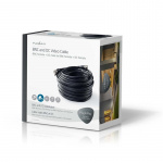 Nedis CCTV Security Cable | BNC / DC | 20.0 m | Round | PVC | Black | Gift Box