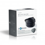 Nedis CCTV Security Cable | BNC / DC | 20.0 m | Round | PVC | Black | Gift Box