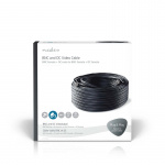 Nedis CCTV Security Cable | BNC / DC | 50.0 m | Round | PVC | Black | Gift Box Nedis CCTV Security Cable | BNC / DC | 50.0 m | Round | PVC | Black | Gift Box