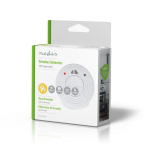 Nedis Smoke Alarm | Battery Powered | Battery life up to: 10 year | EN 14604 | With pause button | With test button | 85 dB | ABS | White