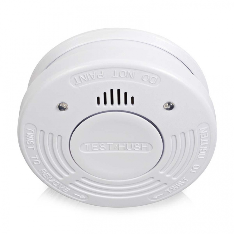 Nedis Smoke Alarm | Battery Powered | Battery life up to: 10 year | EN 14604 | With pause button | With test button | 85 dB | ABS | White