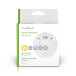 Nedis Smoke Alarm | Battery Powered | Battery life up to: 10 year | EN 14604 | With pause button | With test button | 85 dB | ABS | White