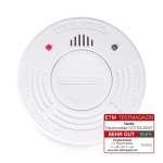Nedis Smoke Alarm | Battery Powered | Battery life up to: 10 year | EN 14604 | With pause button | With test button | 85 dB | ABS | White