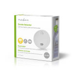 Nedis Smoke Alarm | Battery Powered | Battery life up to: 1 year | EN 14604 | With test button | 85 dB | ABS | White