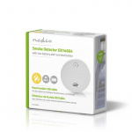 Nedis Smoke Alarm | Battery Powered | Battery life up to: 1 year | EN 14604 | With test button | 85 dB | ABS | White