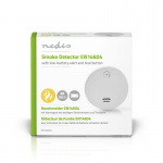 Nedis Smoke Alarm | Battery Powered | Battery life up to: 1 year | EN 14604 | With test button | 85 dB | ABS | White