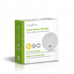 Nedis Smoke Alarm | Battery Powered | Battery life up to: 1 year | EN 14604 | With test button | 85 dB | ABS | White