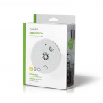 Nedis Heat Alarm | Battery Powered | Battery life up to: 1 year | With test button | 85 dB | ABS | White