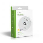 Nedis Heat Alarm | Battery Powered | Battery life up to: 1 year | With test button | 85 dB | ABS | White