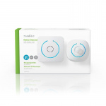 Nedis Motion Detection Alarm | Battery Powered | 6x AA/LR6 | 85 dB | Detector range: 6 m | Wall | Blue / White