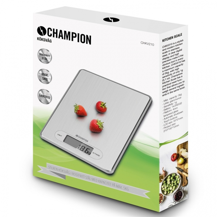 Champion Köksvåg Rostfri 5kg