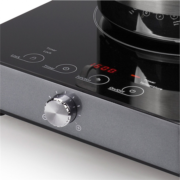 <p>The double plate induction cooker heats up very quickly and is easy to handle. With its beautiful design, it blends in nicely with any modern kitchen. Perfect for expanding your existing stove or for your caravan/summer cottage.</p><p><strong>Specifica <p>The double plate induction cooker heats up very quickly and is easy to handle. With its beautiful design, it blends in nicely with any modern kitchen. Perfect for expanding your existing stove or for your caravan/summer cottage.</p><p><strong>Specifica