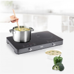<p>The double plate induction cooker heats up very quickly and is easy to handle. With its beautiful design, it blends in nicely with any modern kitchen. Perfect for expanding your existing stove or for your caravan/summer cottage.</p><p><strong>Specifica <p>The double plate induction cooker heats up very quickly and is easy to handle. With its beautiful design, it blends in nicely with any modern kitchen. Perfect for expanding your existing stove or for your caravan/summer cottage.</p><p><strong>Specifica