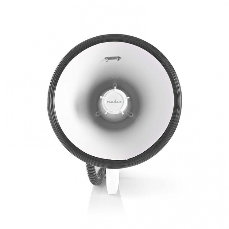 Nedis Megaphone | Maximum range: 1500 m | Volume control: 120 dB | Detachable Microphone | Built-in siren | Shoulder strap | Blue / White Nedis Megaphone | Maximum range: 1500 m | Volume control: 120 dB | Detachable Microphone | Built-in siren | Shoulder strap | Blue / White