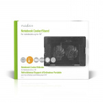 Nedis Notebook Stand | Number of fans: 2 | USB Powered | Number of angles: 4 | 18 