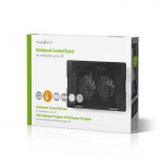 Nedis Notebook Stand | Number of fans: 2 | USB Powered | Number of angles: 4 | 18 