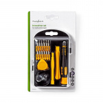 Nedis Phone/tablet repair set | 17-in-1 | PC / Smartphone / Tablet | Philips bits | Slotted bits | Pentalobe bits | Tri-wing bits Nedis Phone/tablet repair set | 17-in-1 | PC / Smartphone / Tablet | Philips bits | Slotted bits | Pentalobe bits | Tri-wing bits