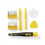 Nedis Phone/tablet repair set | 17-in-1 | PC / Smartphone / Tablet | Philips bits | Slotted bits | Pentalobe bits | Tri-wing bits Nedis Phone/tablet repair set | 17-in-1 | PC / Smartphone / Tablet | Philips bits | Slotted bits | Pentalobe bits | Tri-wing bits