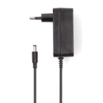 Nedis CCTV Power Adapter | 2.0 A | 12 V DC | 5.5 x 2.1 mm Male | Male | 1.50 m | Black