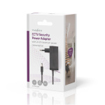 Nedis CCTV Power Adapter | 2.0 A | 12 V DC | 5.5 x 2.1 mm Male | Male | 1.50 m | Black