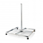 Nedis Satellite Balcony Stand | Mast length: 0.75 m | Maximum dish size: 90.0 cm | Bottom plate size: 4 x 30 x 30 cm | Steel | Silver