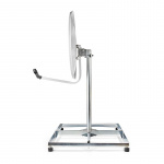 Nedis Satellite Balcony Stand | Mast length: 0.75 m | Maximum dish size: 90.0 cm | Bottom plate size: 4 x 30 x 30 cm | Steel | Silver