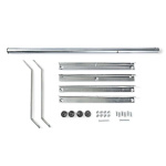 Nedis Satellite Balcony Stand | Mast length: 1.00 m | Maximum dish size: 90.0 cm | Bottom plate size: 1 x 50 x 50 cm | Steel | Silver