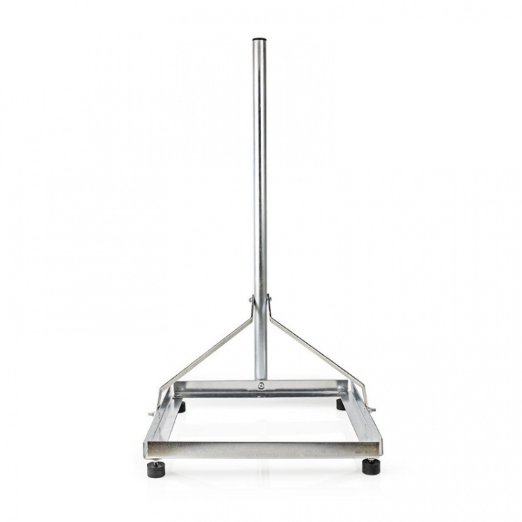 Nedis Satellite Balcony Stand | Mast length: 1.00 m | Maximum dish size: 90.0 cm | Bottom plate size: 1 x 50 x 50 cm | Steel | Silver