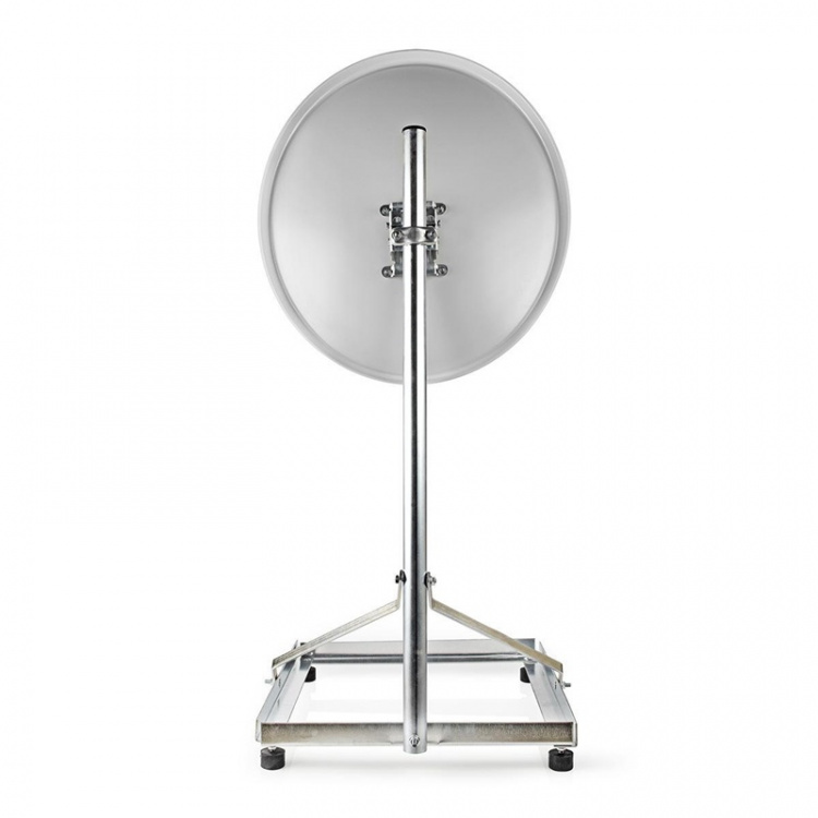Nedis Satellite Balcony Stand | Mast length: 1.00 m | Maximum dish size: 90.0 cm | Bottom plate size: 1 x 50 x 50 cm | Steel | Silver