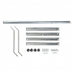 Nedis Satellite Balcony Stand | Mast length: 1.00 m | Maximum dish size: 90.0 cm | Bottom plate size: 1 x 50 x 50 cm | Steel | Silver