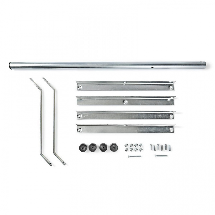 Nedis Satellite Balcony Stand | Mast length: 1.00 m | Maximum dish size: 90.0 cm | Bottom plate size: 1 x 50 x 50 cm | Steel | Silver