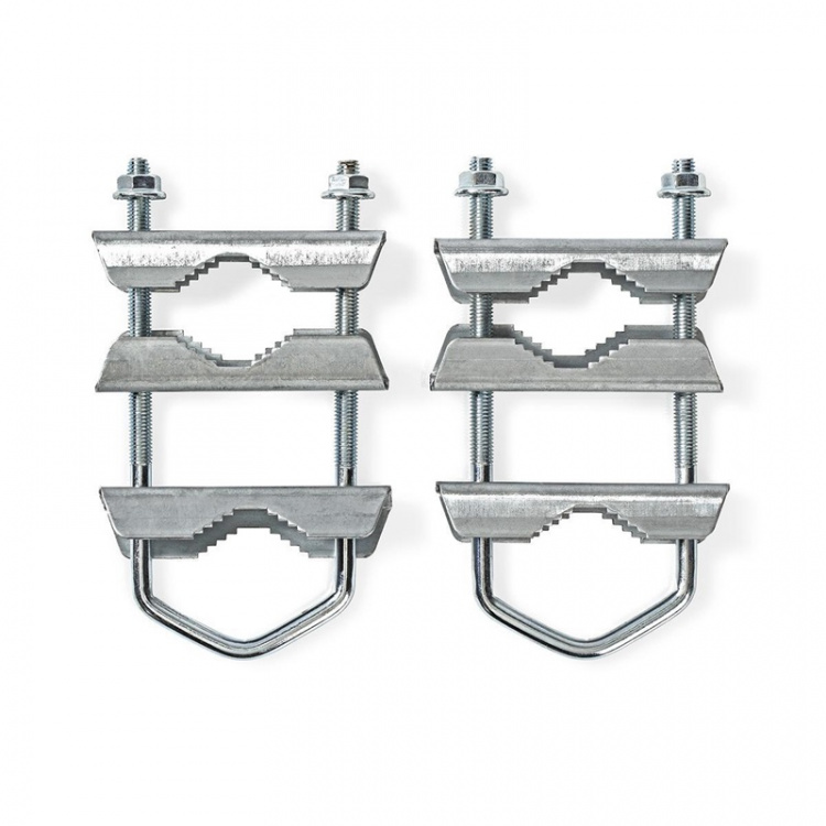 Nedis Satellite Mast Clamp | Diameter range: 40 - 60 mm | Steel | Silver Nedis Satellite Mast Clamp | Diameter range: 40 - 60 mm | Steel | Silver