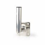 Nedis Satellite Wall Mount | Distance to wall: 150 mm | Diameter clamp: 50 mm | Maximum dish size: 100 cm | Aluminium | Silver
