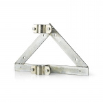 Nedis Satellite Wall Mount | Distance to wall: 90 mm | Diameter clamp: 32-42 mm | Steel | Silver