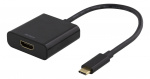 DELTACO USB-C to HDMI adapter, 4096x2160 30Hz, black DELTACO USB-C to HDMI adapter, 4096x2160 30Hz, black
