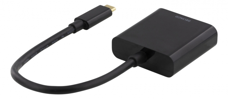DELTACO USB-C to HDMI adapter, 4096x2160 30Hz, black DELTACO USB-C to HDMI adapter, 4096x2160 30Hz, black