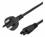 DELTACO Power cable, 2m, DK 2-5a to IEC C5, 2,4A, grounded, black