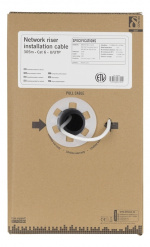 DELTACO U/UTP Cat6 installation riser cable, 305m box, 250MHz, Delta c