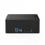 Two bay HDD/SSD docking station, USB 3.1 Gen 2, USB-C, 10 Gbps, black Two bay HDD/SSD docking station, USB 3.1 Gen 2, USB-C, 10 Gbps, black