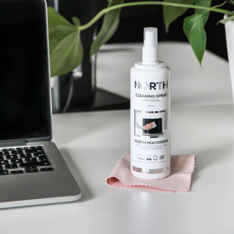 North Cleaning kit Universal, Cleaning Spray and Microfiber cloth