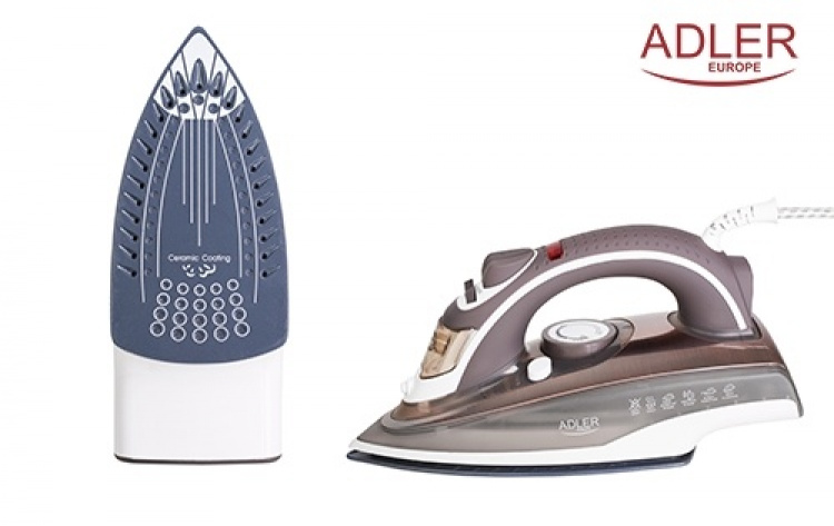 Adler AD 5030 iron with 3000W - beige/white