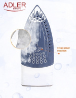 Adler AD 5030 iron with 3000W - beige/white