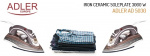 Adler AD 5030 iron with 3000W - beige/white