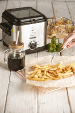 Mesko fritös med termostat, 1,5 l