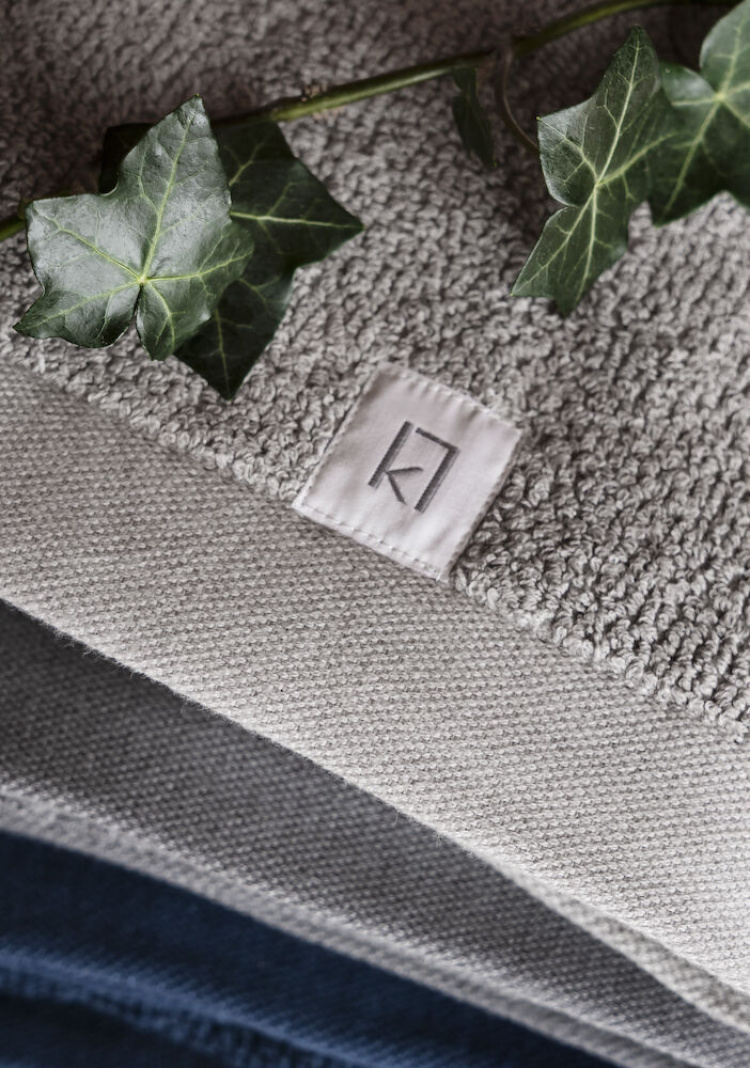 Kosta Linnewäfveri Frotté Bomull/Lin Mörkgrå 50X70 Kosta Linnewäfveri Frotté Bomull/Lin Mörkgrå 50X70