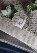 Kosta Linnewäfveri Frotté Bomull/Lin Mörkgrå 70X130 Kosta Linnewäfveri Frotté Bomull/Lin Mörkgrå 70X130